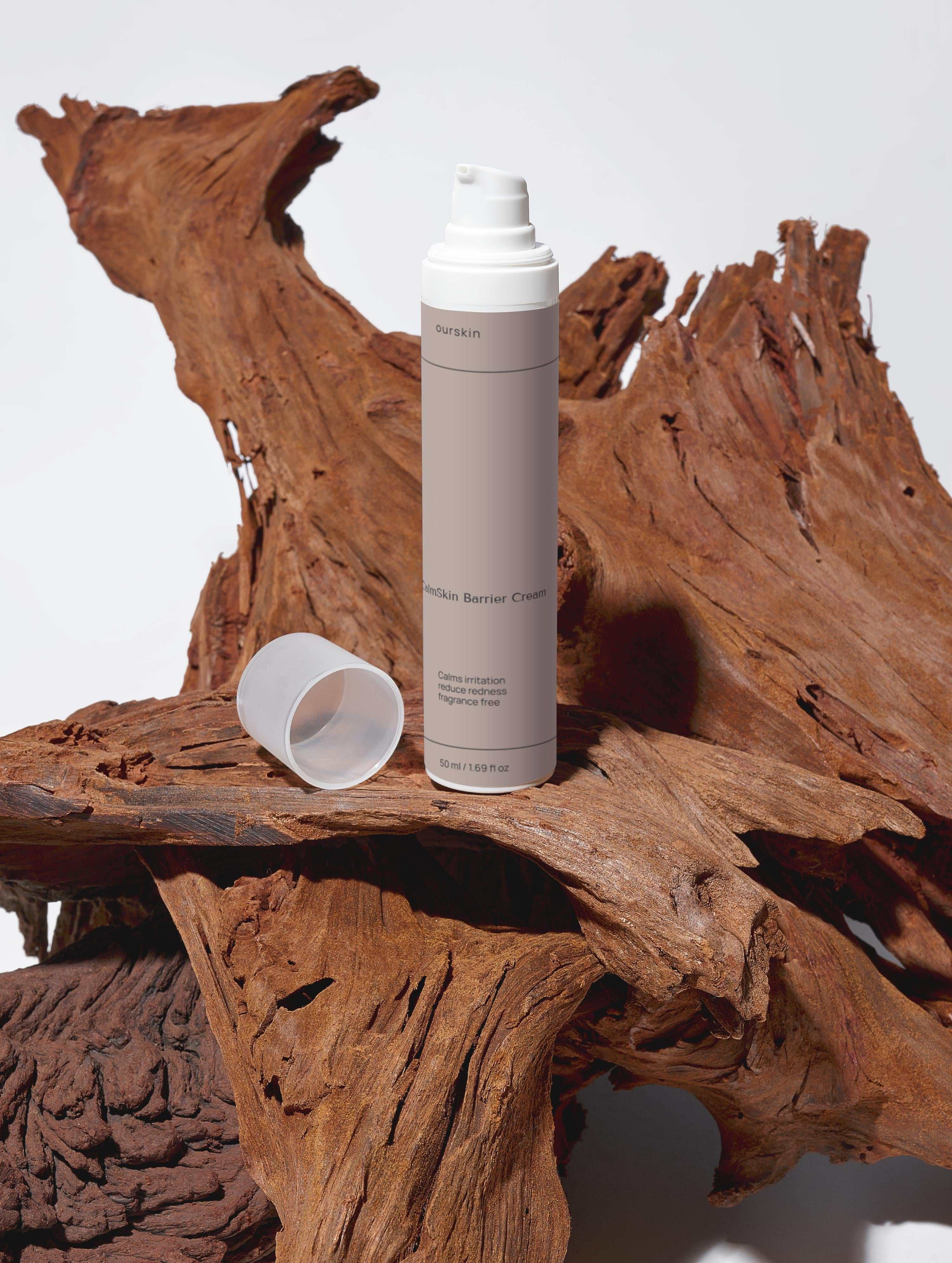 CalmSkin Barrier Cream tube for sensitive, redness-prone skin moisturizing and soothing