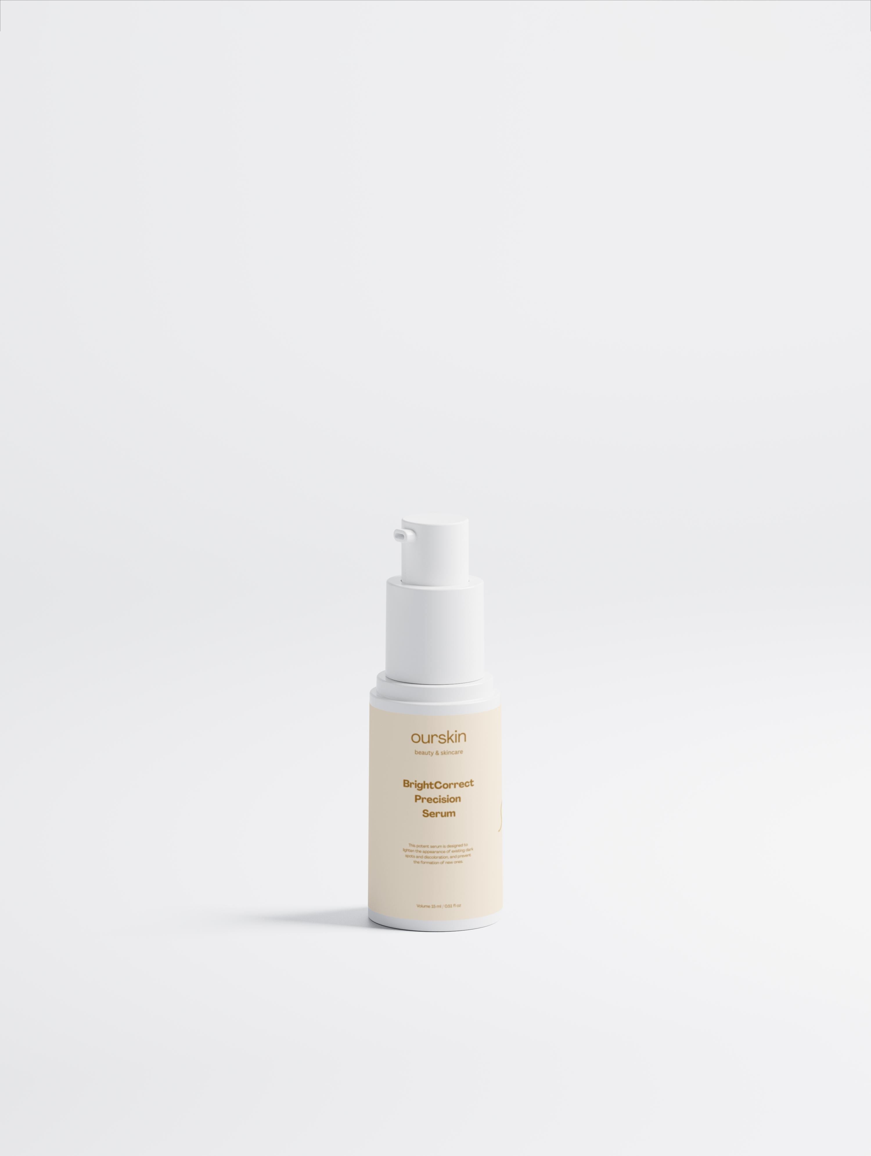 BrightCorrect Precision Serum bottle highlighting kojic acid for dark spot correction and even skin tone