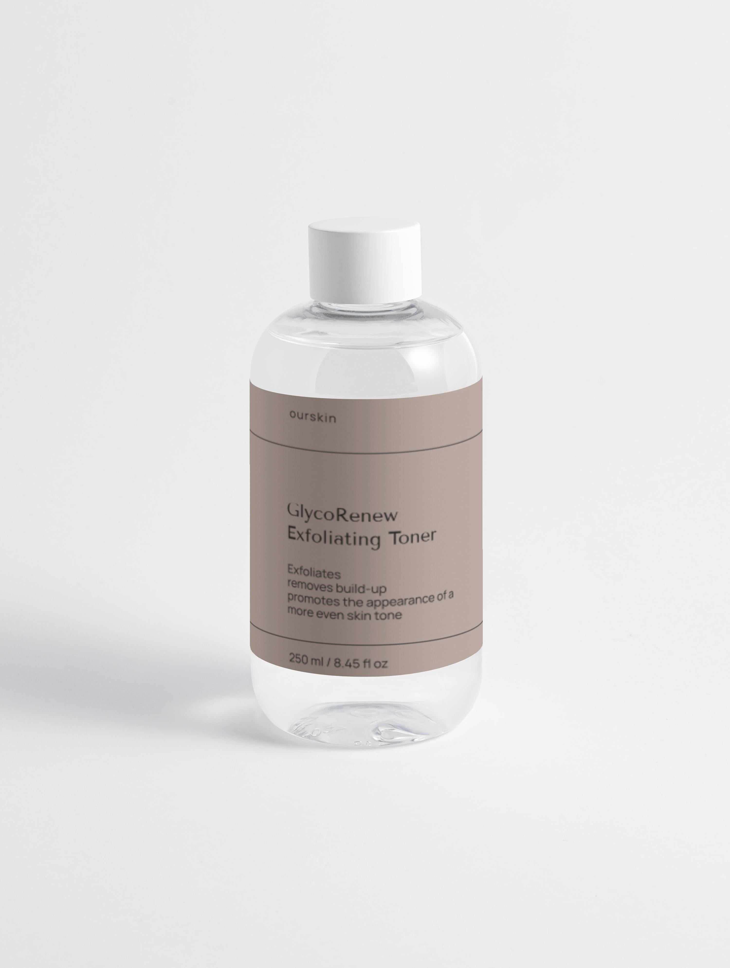 GlycoRenew Exfoliating Toner bottle with 5% glycolic acid for brightening and smoothing skin
